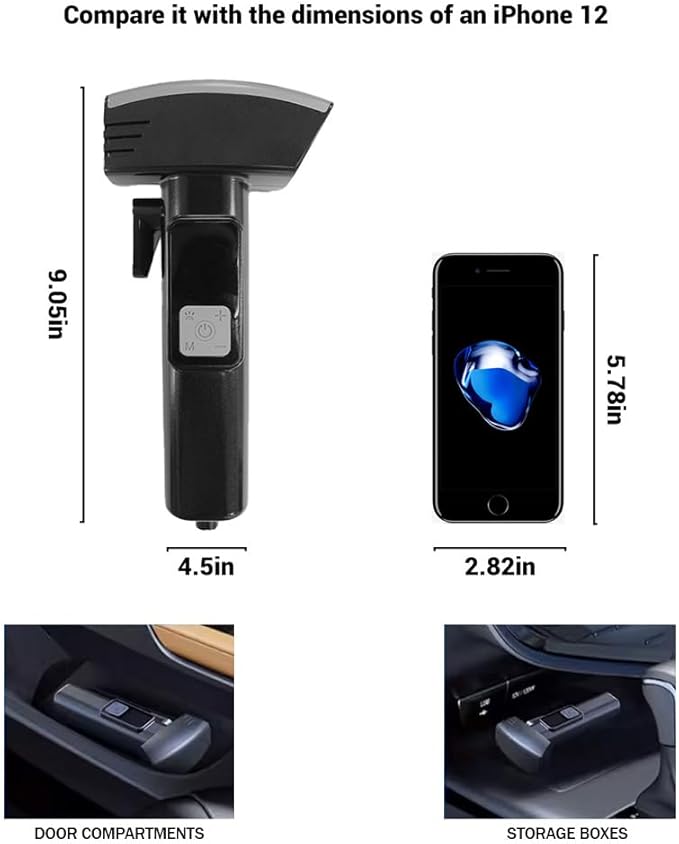 Portable Digital Air Compressor with Automatic Inflation and Preset Pressure Settings